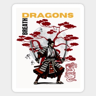 Dragons Breath Samurai "Dragonfly Master" Magnet